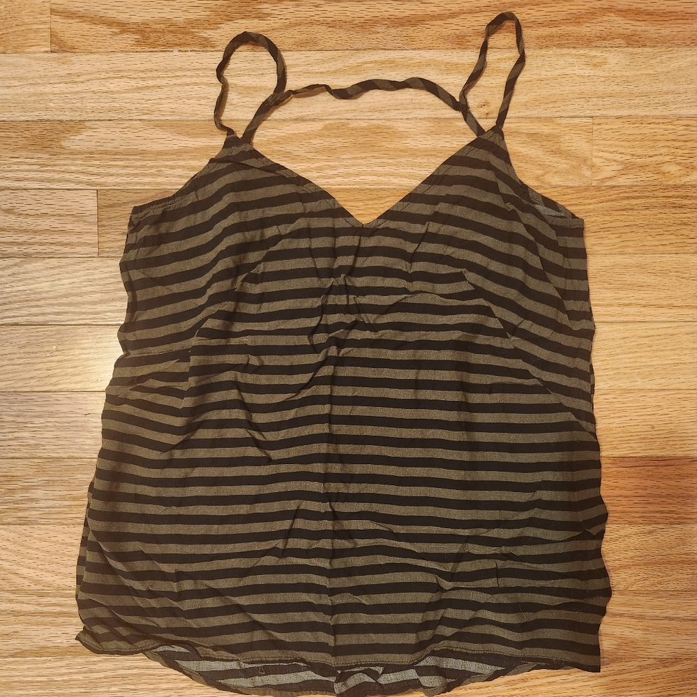 Moss Striped Summer Tank